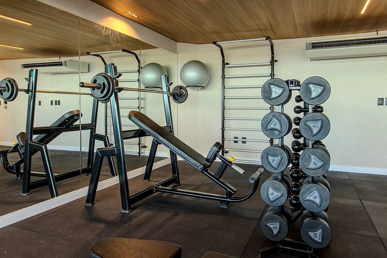 Flat pé na areia c/ área privativa 015 Get Sense