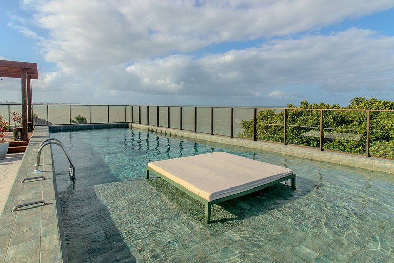 Flat pé na areia c/ área privativa 015 Get Sense