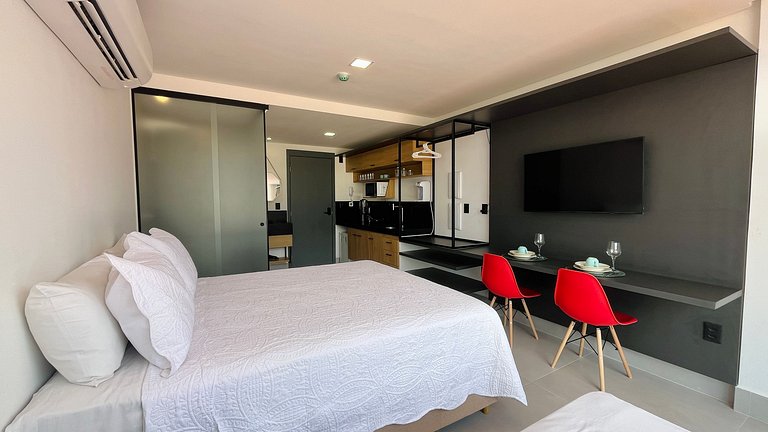 Flat pé na areia c/vista 203 Get Sense - MyFlats