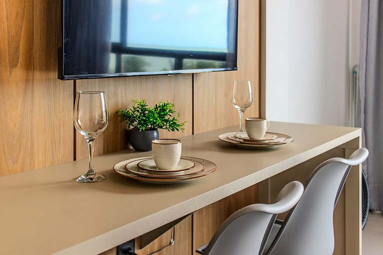 Flat pé na areia c/ vista 301 Get Sense - MyFlats