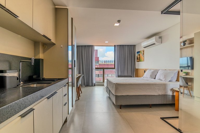 Flat pé na areia c/ vista 301 Get Sense - MyFlats