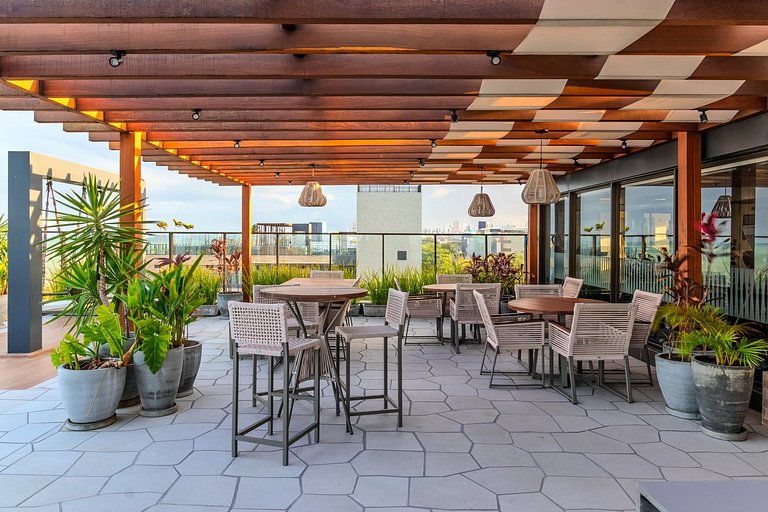 Flat pé na areia c/ vista 304 Get Sense - MyFlats