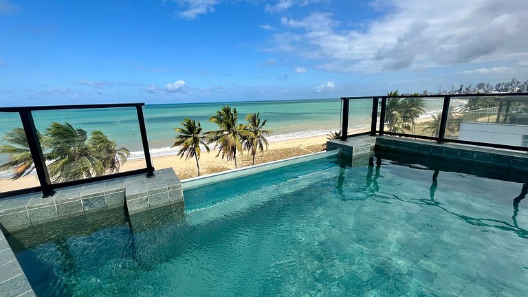 Flat pé na areia c/ vista mar 411 Breeze - MyFlats