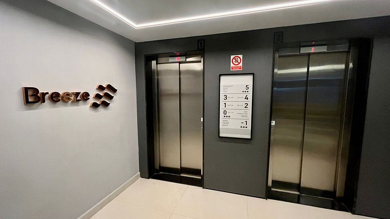 Flat pé na areia c/ vista mar 411 Breeze - MyFlats