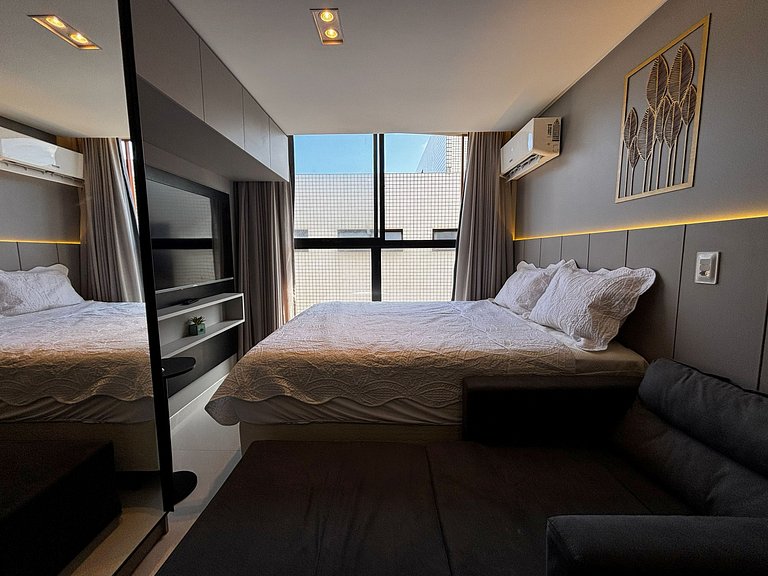 Flat pé na areia c/ vista mar 411 Breeze - MyFlats