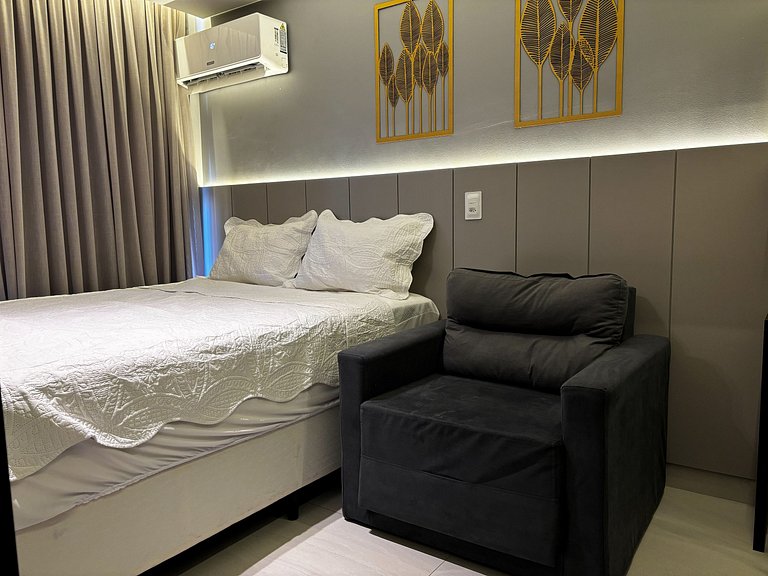 Flat pé na areia c/ vista mar 411 Breeze - MyFlats