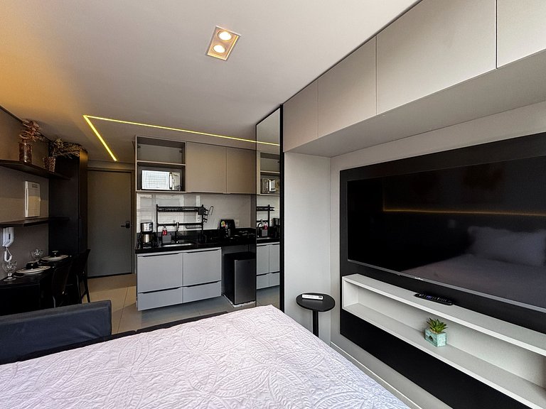 Flat pé na areia c/ vista mar 411 Breeze - MyFlats