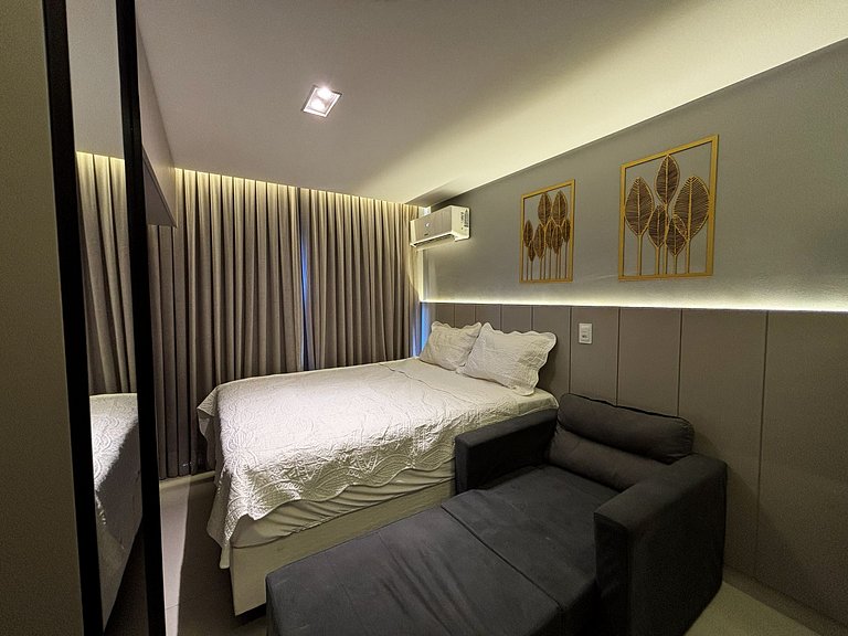 Flat pé na areia c/ vista mar 411 Breeze - MyFlats