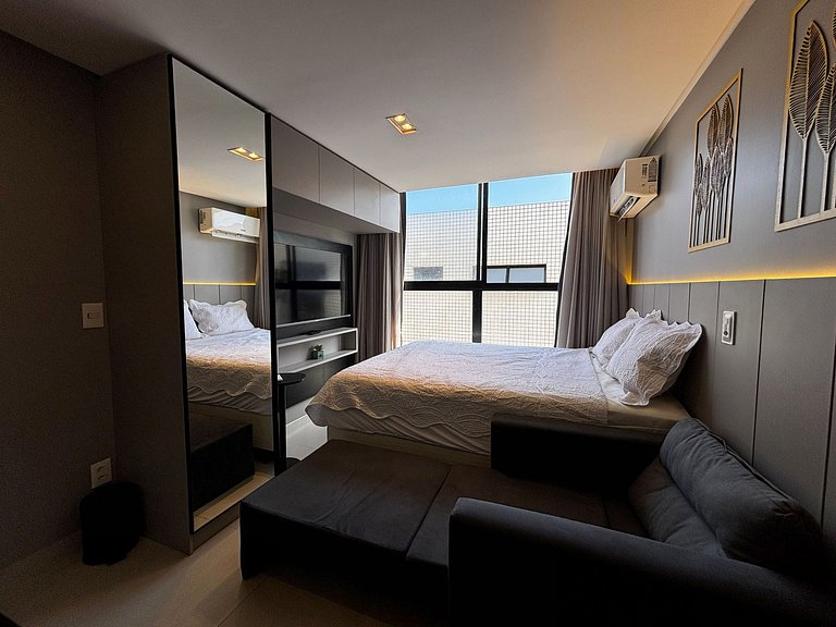 Flat pé na areia c/ vista mar 411 Breeze - MyFlats