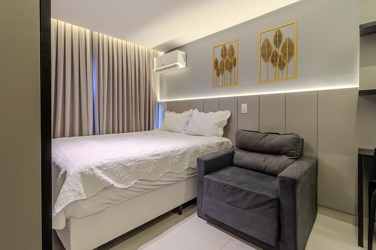 Flat pé na areia c/ vista mar 411 Breeze - MyFlats