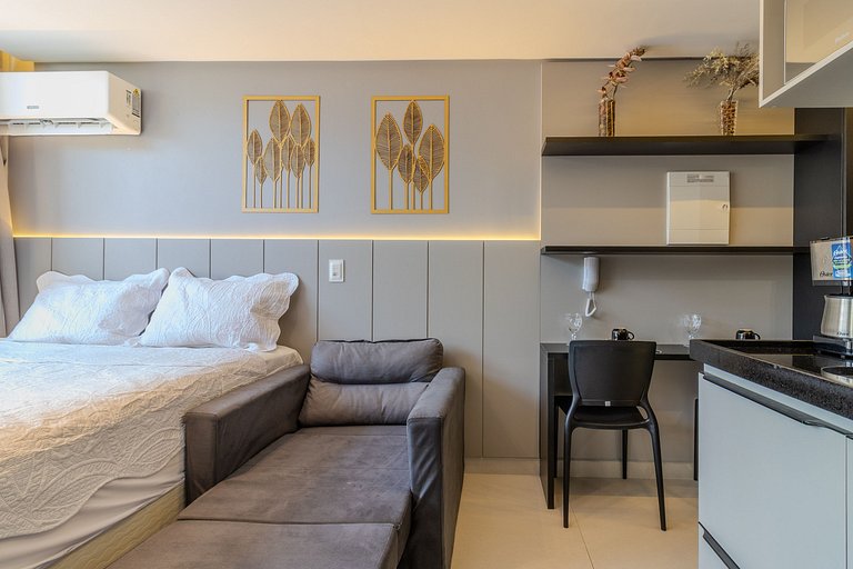 Flat pé na areia c/ vista mar 411 Breeze - MyFlats