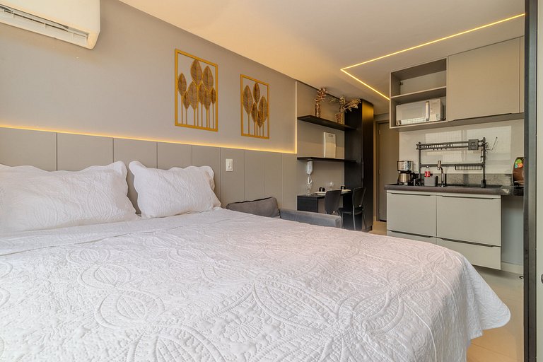 Flat pé na areia c/ vista mar 411 Breeze - MyFlats