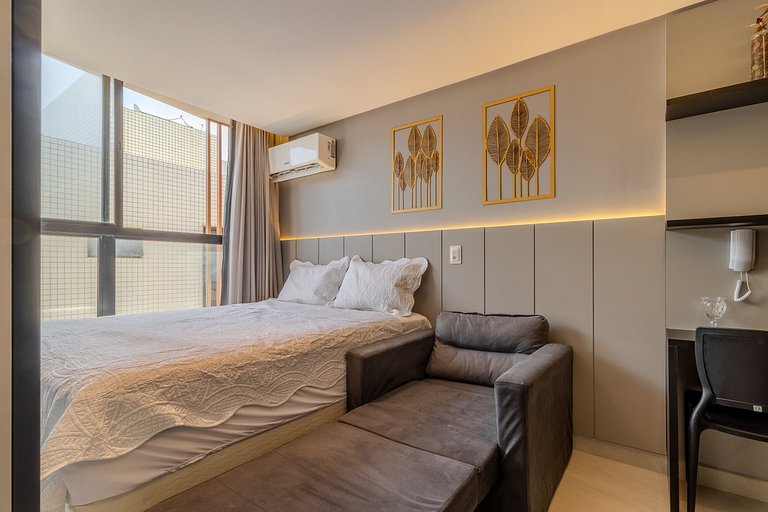 Flat pé na areia c/ vista mar 411 Breeze - MyFlats