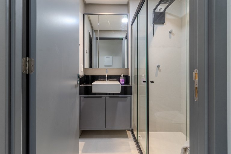 Flat pé na areia c/ vista lateral mar 310 Breeze