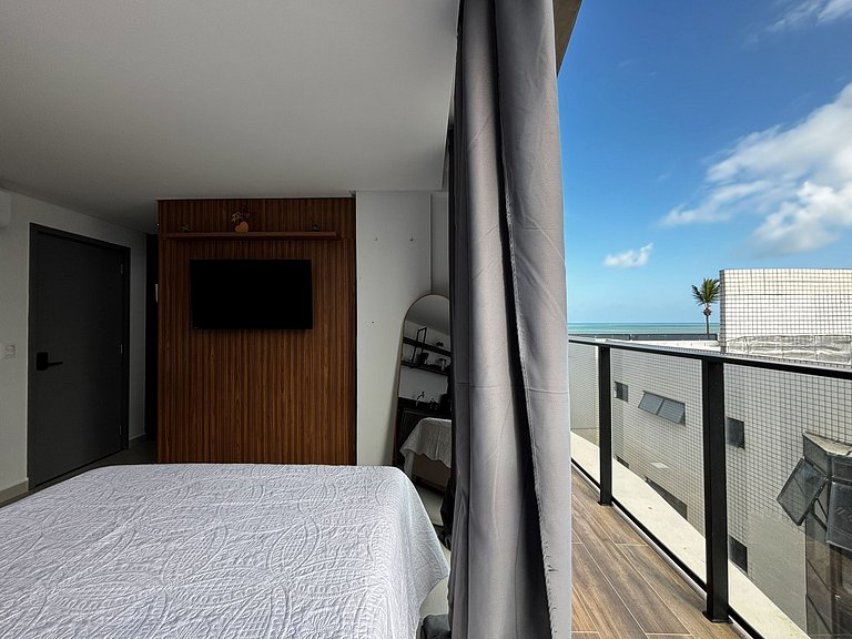 Flat pé na areia com vista mar 510 Breeze -MyFlats