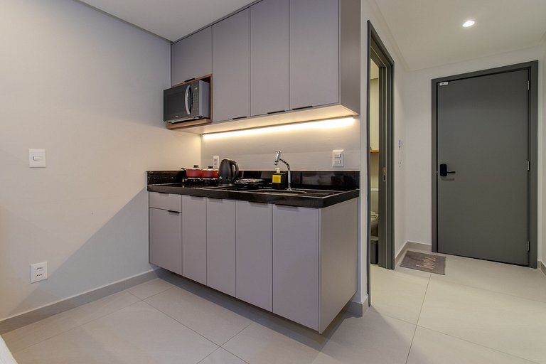 Flat pé na areia c/ vista lateral mar 408 Breeze