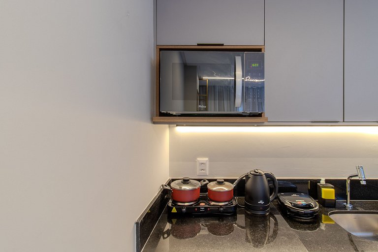 Flat pé na areia c/ vista lateral mar 408 Breeze