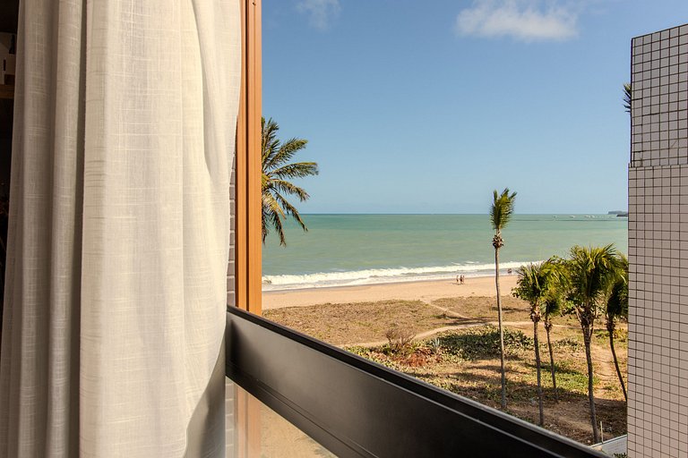 Flat pé na areia c/ vista lateral mar 408 Breeze