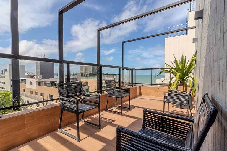 Flat a 100m do mar 401 Mares Cabo Branco - MyFlats