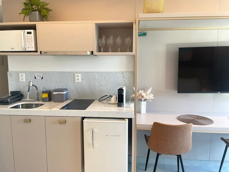 Flat pé na areia c/ vista mar 103 Restinga