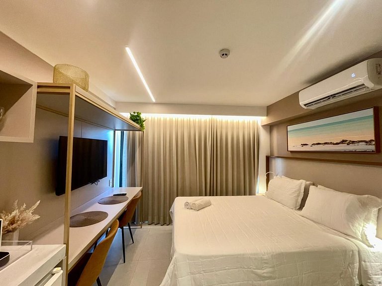 Flat pé na areia c/ vista mar 103 Restinga