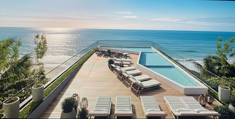 Flat pé na areia c/ vista mar 103 Restinga