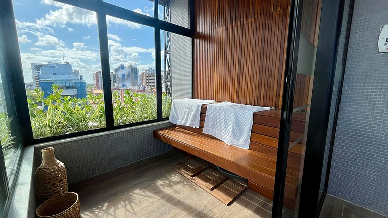 Flat pé na areia c/ vista mar 504 Breeze - MyFlats