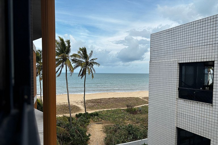 Flat pé na areia c/ vista lateral mar 409 Breeze