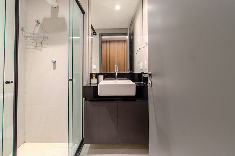 Flat pé na areia c/ vista lateral mar 409 Breeze