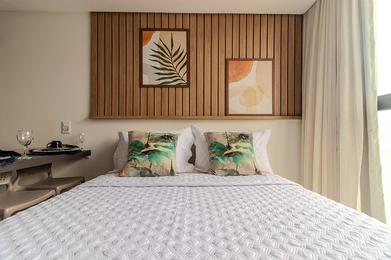 Flat pé na areia c/ vista mar 409 Breeze - MyFlats