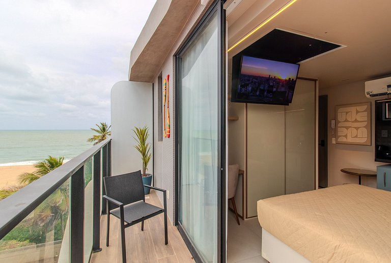 Flat pé na areia c/ vista mar 504 Breeze - MyFlats