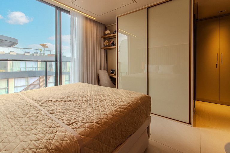 Flat pé na areia c/ vista mar 504 Breeze - MyFlats