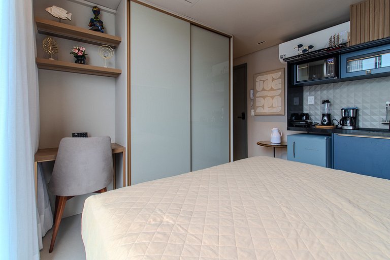 Flat pé na areia c/ vista mar 504 Breeze - MyFlats