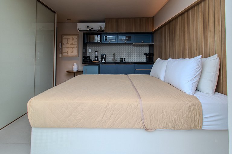 Flat pé na areia c/ vista mar 504 Breeze - MyFlats