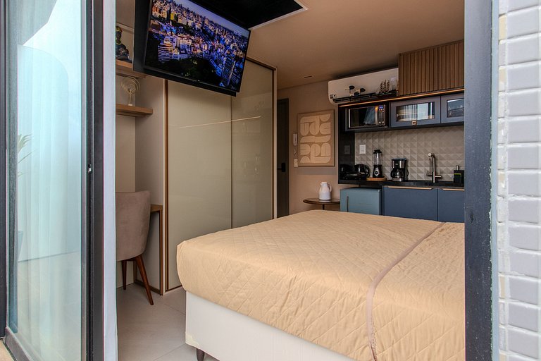 Flat pé na areia c/ vista mar 504 Breeze - MyFlats