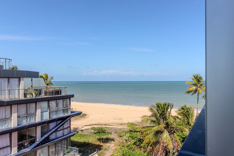 Flat c/ vista lateral mar pé na areia 503 Breeze