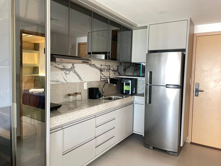 Flat a 200m da praia 414 Oceânica Cabo Branco