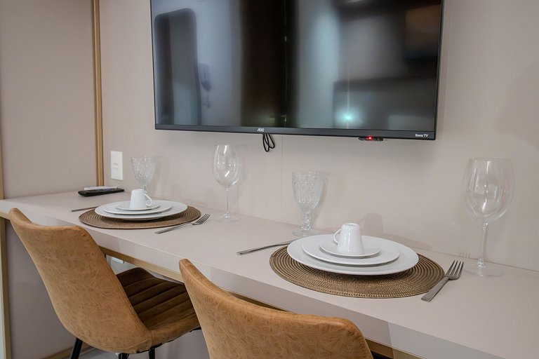 Flat pé na areia c/ vista lateral mar 317 Restinga