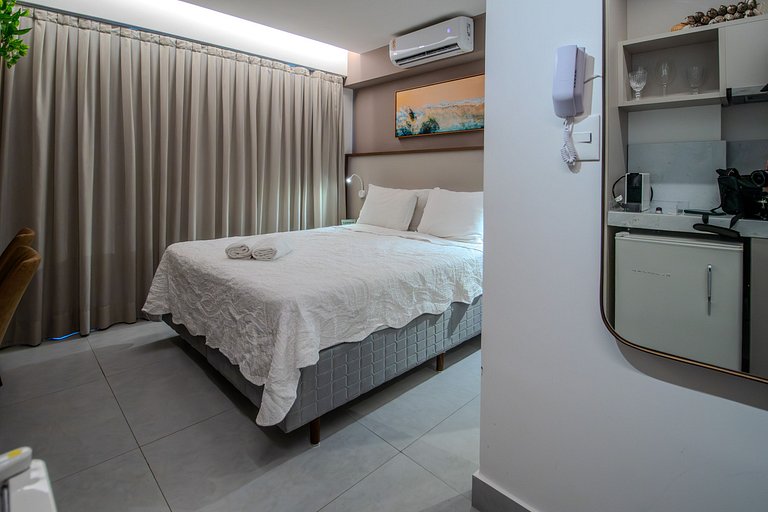 Flat pé na areia c/ vista lateral mar 317 Restinga