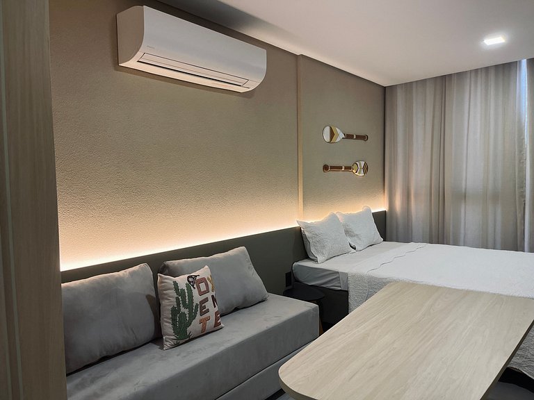 Flat pé na areia c/ vista lateral mar 312 Get Sens