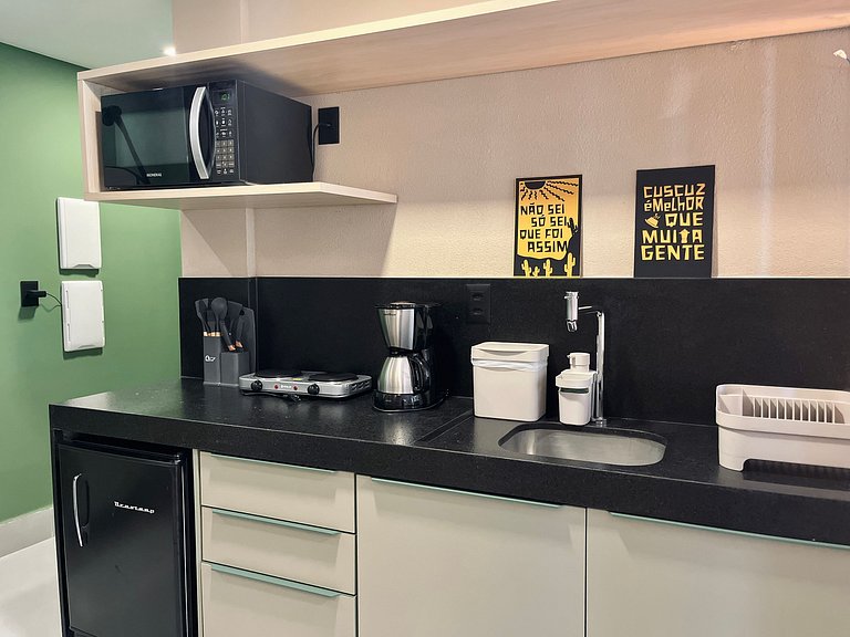 Flat pé na areia c/ vista lateral mar 312 Get Sens