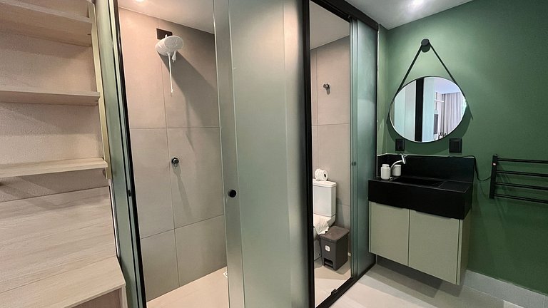 Flat pé na areia c/ vista lateral mar 312 Get Sens