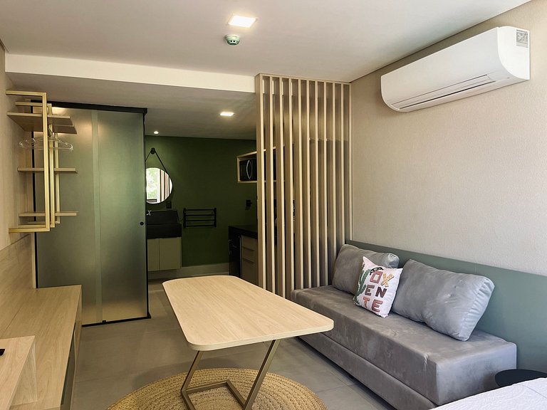 Flat pé na areia c/ vista lateral mar 312 Get Sens