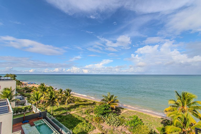 Flat pé na areia c/ vista lateral mar 317 Restingá