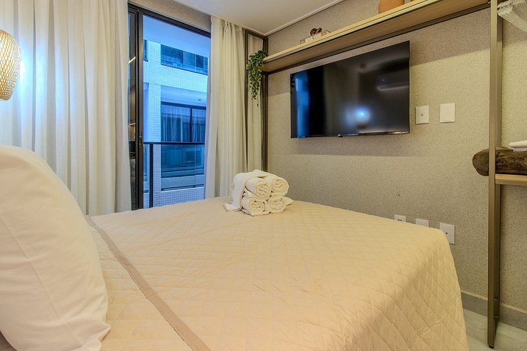 Flat a 50m do mar 239 Hit Cabo Branco - MyFlats