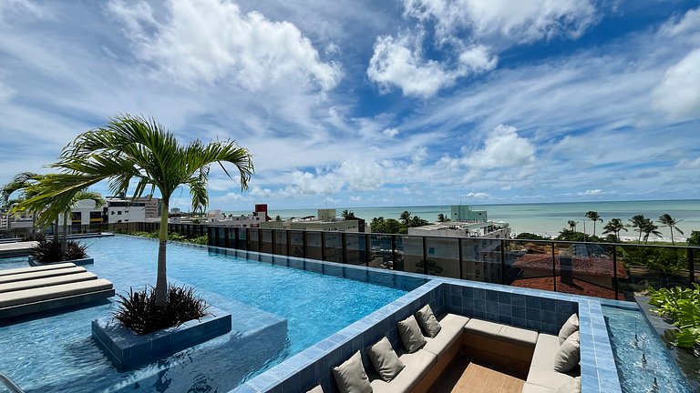 Flat a 50m do mar 601 Hit Cabo Branco - MyFlats