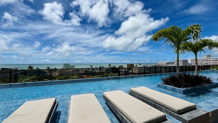 Flat a 50m do mar 601 Hit Cabo Branco - MyFlats