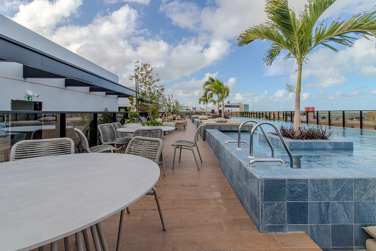 Flat a 50m do mar 601 Hit Cabo Branco - MyFlats