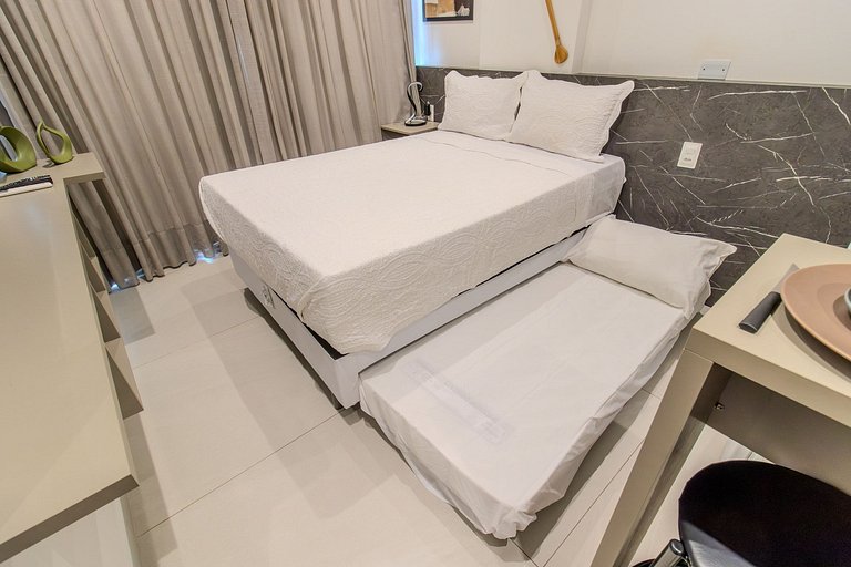 Flat pé na areia c/ vista mar 216 Breeze - MyFlats