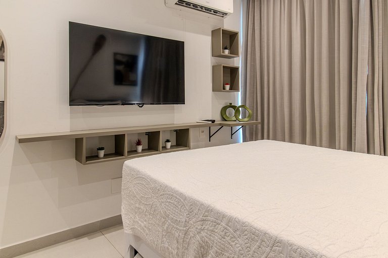 Flat pé na areia c/ vista mar 216 Breeze - MyFlats